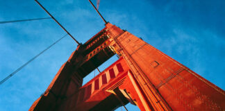 Desert Home Built from Volcanic Stone. Contrasts with White Stucco in Texas