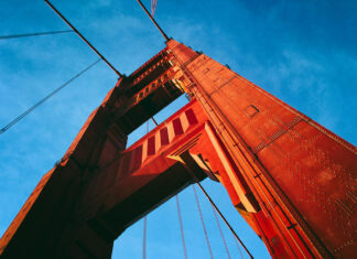 Desert Home Built from Volcanic Stone. Contrasts with White Stucco in Texas